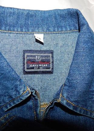 Рубашка - топ фирменная женская  (тонкий джинс) jeans wear 40-42 р.212бж4 фото
