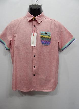 Чоловіча сорочка з коротким рукавом apache vintage оригінал р. 48 (028кр)