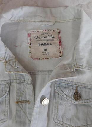 Куртка джинсовая женская denim co. vintage, ukr р.40-42, eur 34 073dg6 фото