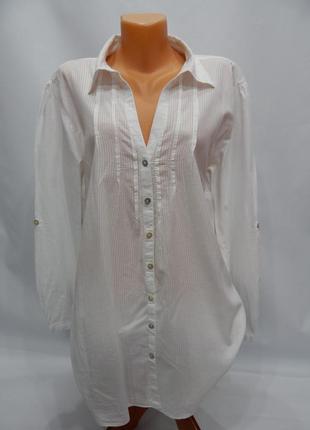 Блуза легкая фирменная женская denim хлопок р. 52- 54 064бж (только в указанном размере, только 1 шт)