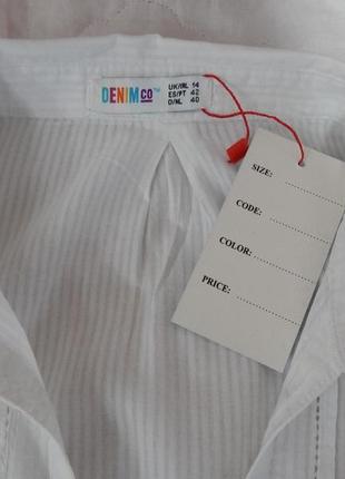 Блуза легкая фирменная женская denim хлопок р. 52- 54 064бж (только в указанном размере, только 1 шт)6 фото