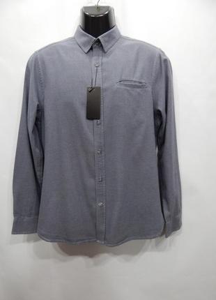 Мужская теплая рубашка с длинным рукавом racing green оригинал р.48 064rtx