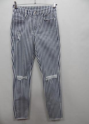 Джинсы плотные фирменные женские s slim h&m w 26 l 30 eur 42-44 rus  195dgg (только в указанном размере,