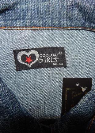 Куртка джинсовая женская coolcat girls vintage,рост 146-152, rus р.40-42, eur 34 043dg10 фото