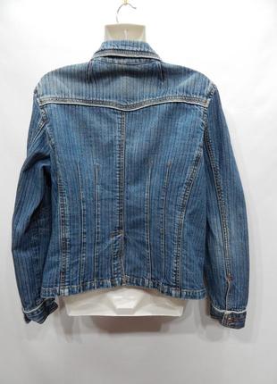 Куртка щільна жіноча джинсова vintage, rus р. 50-52, eur 40 055dg4 фото