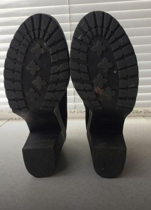 Черные ботинки ботильоны new look 38 39 на шнурках3 фото