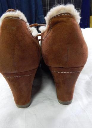 Женские демисезонные ботинки graceland р. 41 кожа нубук4 фото