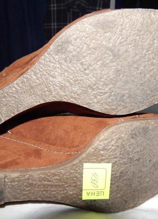 Женские демисезонные ботинки graceland р. 41 кожа нубук6 фото