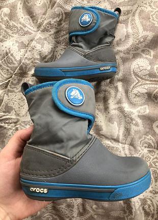 Утеплённые сапоги крокс