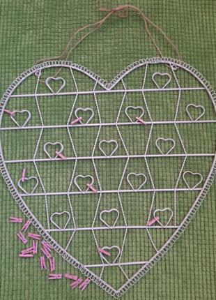 Ікея. металева, велика фоторамка у формі серця.