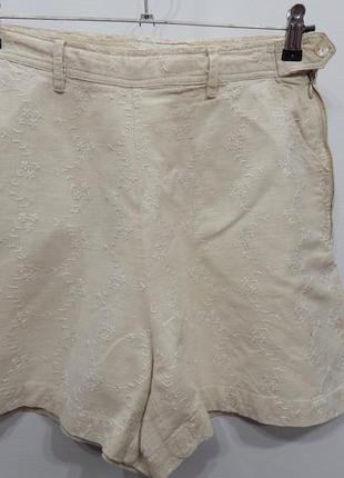 Шорты женские легкие лен h&m, 44-46 rus, 36 eur, 053gw (только в указанном размере, только 1 шт)
