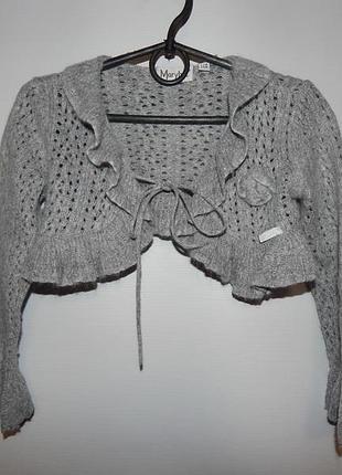 Болеро детское теплое marybel,рост 110-116, 5-6 лет 058кр