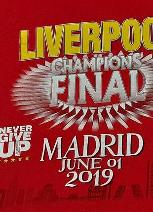Футболка сувенірна fc liverpool final madrid 2019 - m .