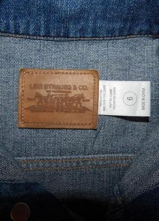 Куртка детская джинсовая levi strauss & co., рост 110-122 см., 068д8 фото