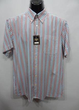Мужская рубашка с коротким рукавом peter fitch оригинал (087кр) р.50