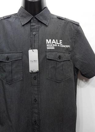 Мужская рубашка с коротким рукавом okay оригинал (091кр) р.462 фото