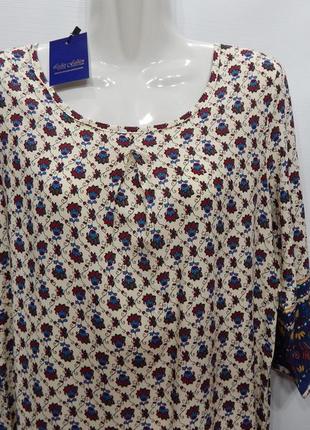 Блуза легкая фирменная женская blu deise  р.44-48 099бж3 фото