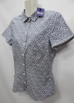 Блуза легкая фирменная женская h&m (хлопок)  р.44-46 110бж2 фото