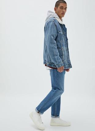 Джинсовая куртка pull&bear с утеплителем3 фото