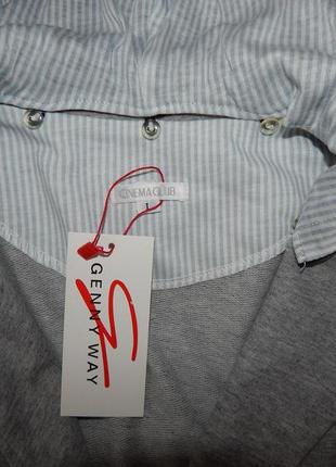 Толстовка-трикотажний піджак стильний жіночий фірмовий з капюшоном oversize cinema club ukr 46-48 роз. 069pt6 фото