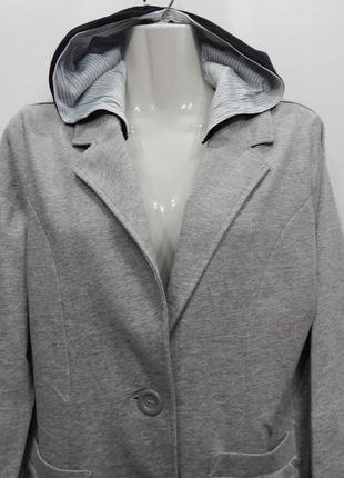 Толстовка-трикотажний піджак стильний жіночий фірмовий з капюшоном oversize cinema club ukr 46-48 роз. 069pt3 фото