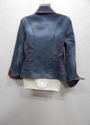 Куртка жіноча джинсова vintage, ukr р. 46-48, eur 40 075dg3 фото