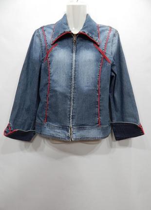 Куртка жіноча джинсова vintage, ukr р. 46-48, eur 40 075dg2 фото