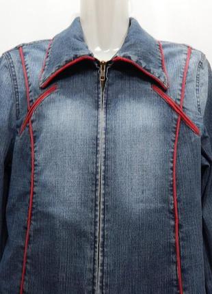Куртка жіноча джинсова vintage, ukr р. 46-48, eur 40 075dg4 фото