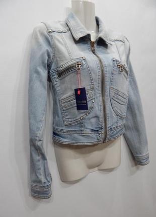 Куртка джинсовая женская denim vintage, ukr р.40-42, eur 34 078dg2 фото