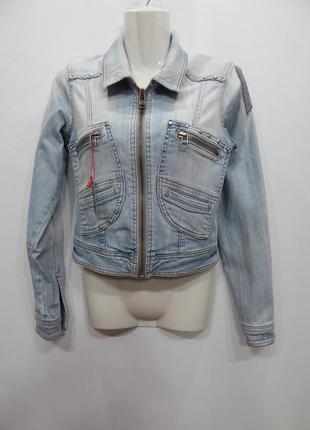 Куртка джинсовая женская denim vintage, ukr р.40-42, eur 34 078dg1 фото
