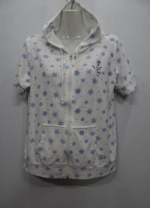Толстовка - фірмова футболка жіноча з капюшоном frozen ukr 46-48 роз. 122pt