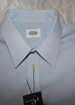 Мужская рубашка с коротким рукавом shapord оригинал р.50 (046кр)5 фото