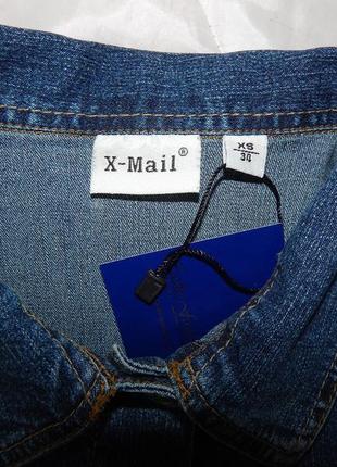 Куртка джинсовая женская x-mail vintage, rus р.42-44, eur 34 039dg (только в указанном размере, только 1 шт)8 фото