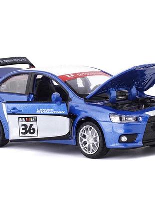 Игрушечная машинка металлическая mitsubishi lancer evolution