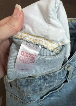 Шорты джинсовые с необработанным краем,шорты большого размера4 фото