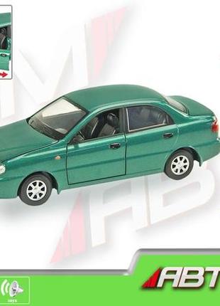 Металлическая машинка daewoo lanos со светом и звуком 77781 фото