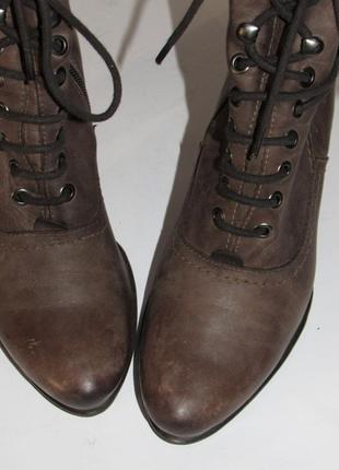 Marko tozzi кожаные утепленные женские ботинки на каблуке 37 размер k56 фото
