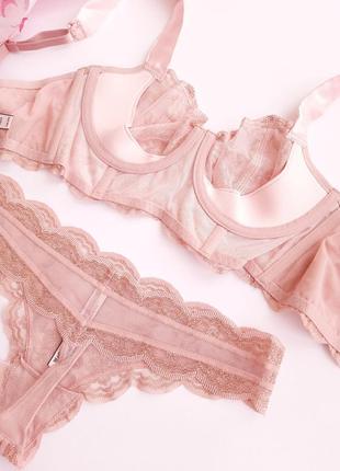 Кружевной комплект белья виктория сикрет victoria's secret оригинал6 фото