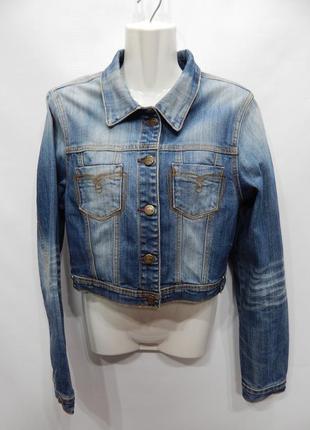 Куртка жіноча джинсова mbj vintage, rus р. 44-46, eur 36 067dg