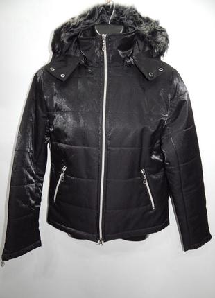 Куртка жіноча демісезонна утеплена, з капюшоном сток р. 44-48 130gk