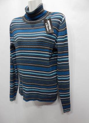 Гольф-свитерок трикотажный женский johns bay (хлопок) rus 48-52 eur 42-44 057gq3 фото