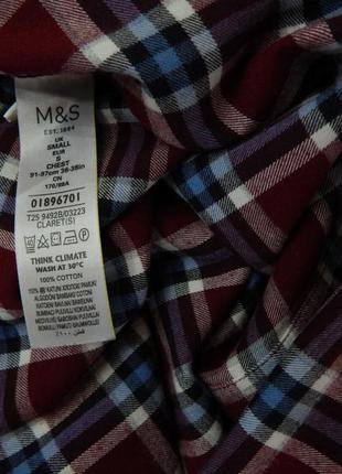 Мужская теплая рубашка с длинным рукавом m&s р.46-48 008rt7 фото