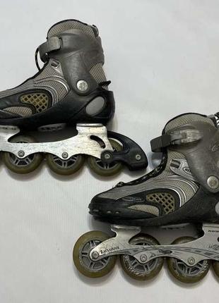 Роликовые коньки hy skate exclusive, 25,5 см, в хорошем сост