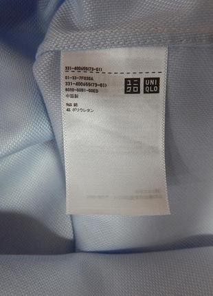 Чоловіча приталені сорочка з довгим рукавом uniqlo оригінал р. 48-50 093др6 фото