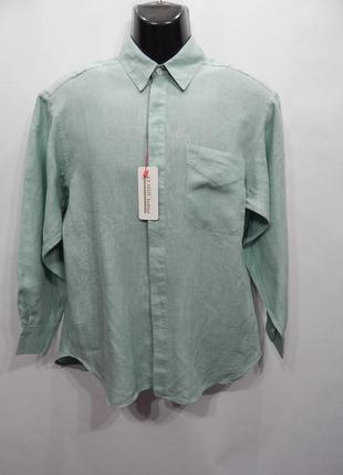 Лляна сорочка чоловіча з довгим рукавом anne pinkerton р. 48 066др