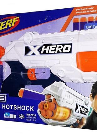 Бластер x-hero hotshock nerf