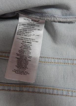 Куртка джинсовая женская короткая vero moda vintage, rus р.40-42, eur 34 070dg5 фото
