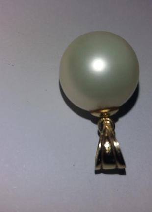 Комплект золотий з штучновирощенним перлами.7 фото