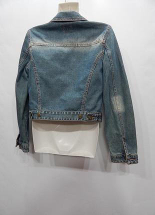 Куртка джинсовая женская denim vintage, ukr р.42-44, eur 36 079dg3 фото
