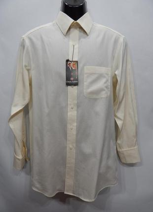 Мужская классическая рубашка с длинным рукавом tasso ella р.48 190др